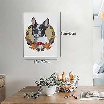 アクリル画 ボストンテリア　犬　宇宙　キャンバス　ポーリングアート　BAEZ3 イリュージョン ボストンテリア | BAEZ3